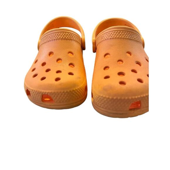 Crocs Unisex Kids Yellow Classic Clogs Size 11 - Picture 5 of 8